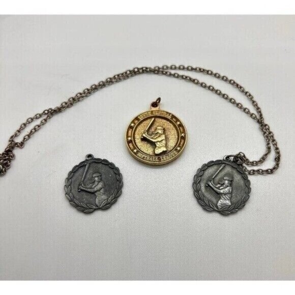 Unbranded Jewelry - Three vintage women's South‎ Central Softball League medals